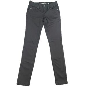 Miss Me Signature Skinny Jeans Womens 26 Black Low Rise Moto Detail‎ Pants